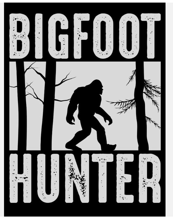 Bigfoot Hunter Sticker (5 Inch) Waterproof Adhesive Peel & Stick Car Bumper