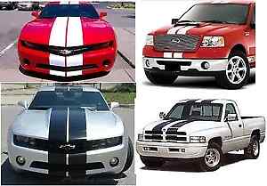 6 x 6″ x 60″ Solid Racing Stripes Vinyl Decal for Cars, Trucks, Autos, RV’s etc.