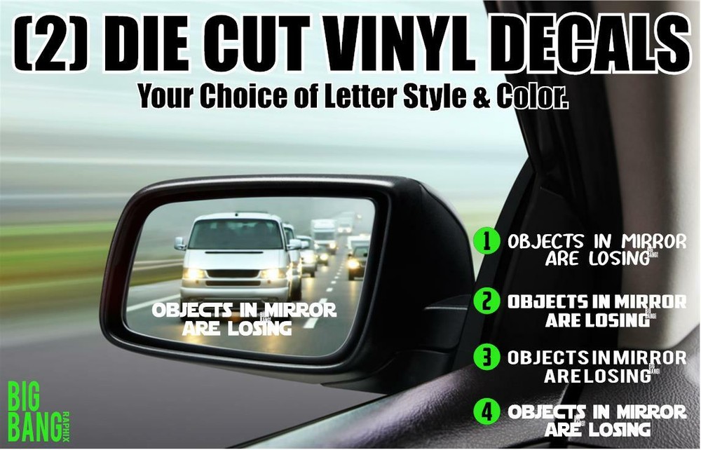 Side Mirror Decal Sticker SET Dirt Track Super Late Racing Race Car Driver Funny