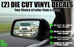 Side Mirror Decal Sticker SET Dirt Track Super Late Racing Race Car Driver Funny