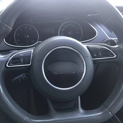 For Audi A4 B8 2009-2016 3D Carbon Fiber Pattern Interior DIY Trim Decals