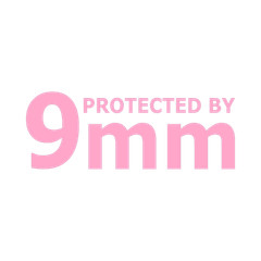 Protected by 9MM Ammo Decal Sticker Gun 2A Tactical Car Truck SUV Window Vinyl