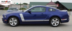 Retro Boss 302 Style Center Hood Side Graphics Decal Stripes 2013-2014 Mustang