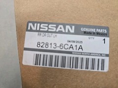 Genuine 2019-2025 Nissan Altima Left Front Upper Black Out Tape 82813-6CA1A