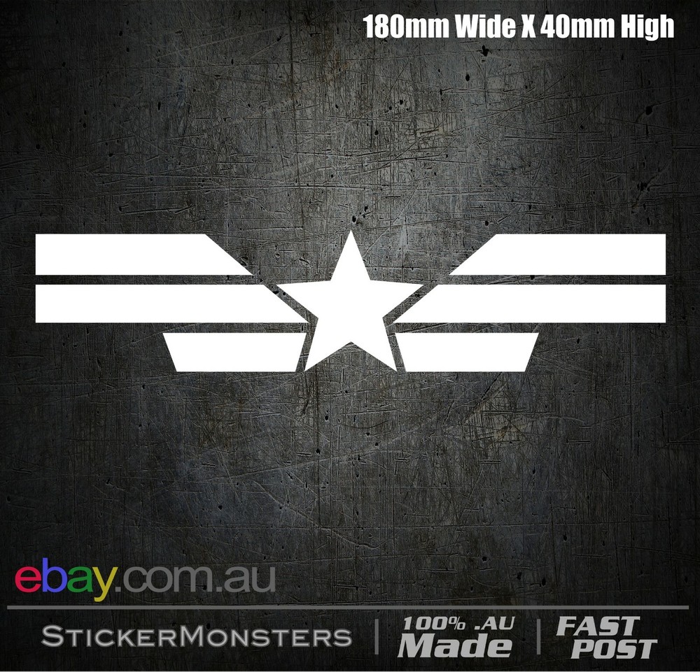 CAPTAIN AMERICA Sticker 180mmW The Avengers Superhero Car Van Laptop