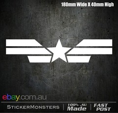 CAPTAIN AMERICA Sticker 180mmW The Avengers Superhero Car Van Laptop