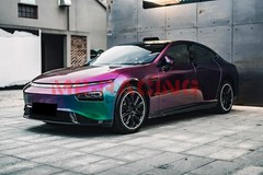 ESSMO PET Galaxy Dust Gloss Spectrum Purple Green Car Vinyl Wrap Decal Sticker