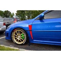 For Subaru WRX STI 2015-2021 Set Red Fender Air Flow Vent Precut Sticker Overlay