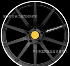 4pc Pack Wheels Rims Sport Racing Decal Stripes Stickers Emblem for Race Car SUV