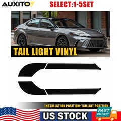 Smoke Tint Rear Tail Light Precut Vinyl Overlay For 2025 2026 Toyota Camry 2-10X