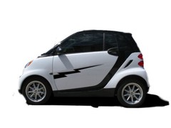 Lightning Bolt Side Graphics Fit All Year and Model Smart Car for 2 or 4