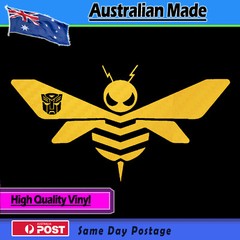 Bumblebee style Sticker Decal Yellow Carbon Fibre effect Transformers Bumble Bee
