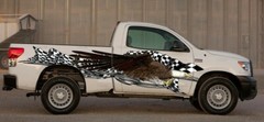 3D Bold eagle Car Wrap, Blade Car Vinyl, Racing flag Car 3D Graphics