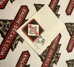 Wilton Vise No 20 2” Small Vise Decals Red Black & White For Baby Bullet Jaws 1”