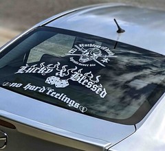 x 3 combo Rear Window Decal Car Sticker Banner JDM Vinyl Graphic Kanji KDM low