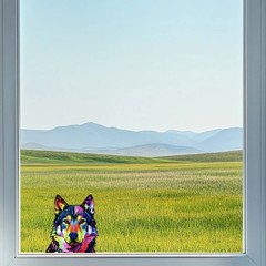 Colorful Animal Stickers Vinyl Self-adhesive for Window Wall Refrigerator Car