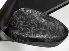 12″x60″ PET Liner Matte Black Forged Carbon Fiber Car Vinyl Wrap 1ft x 5ft