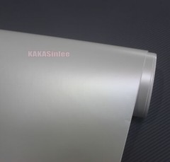 White Air Release – Satin Matte Chrome Whole Car Vinyl Wrap Pearl Sticker HDUS