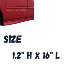 DOHC Vtec Stickers 92-00 Honda Civic Si Die Cut Vinyl OEM 1.2″ x 16″
