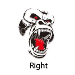 DIY Sticker For Car Side Body Door Window Decal Horror Ape Totem Graphic Decor