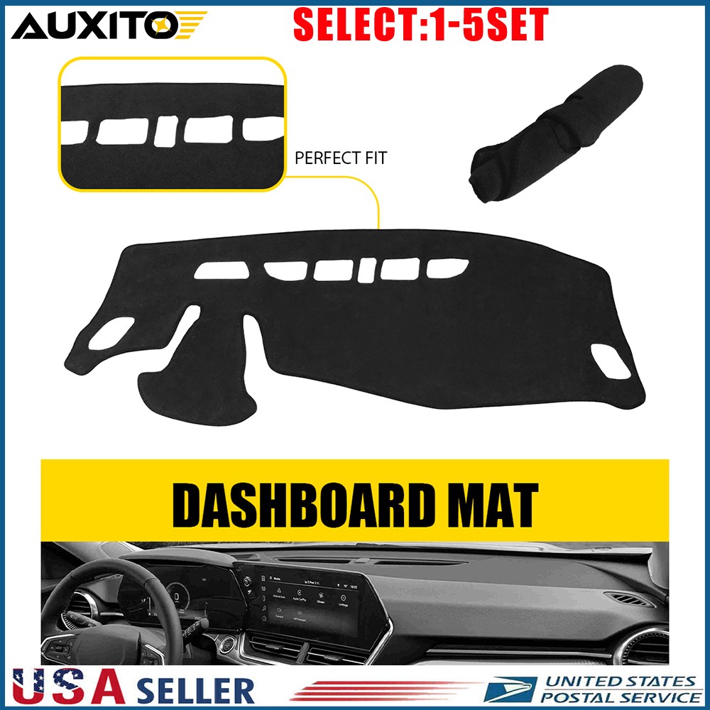 Fit 24 25 Chevrolet Trax Dashboard Cover Pad Mat Black Non-Slip Sun Protect 1-5X