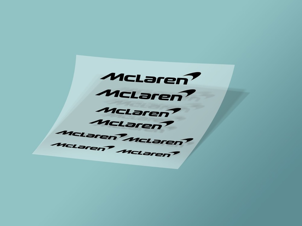 8pcs McLaren Caliper Decal Stickers, Die-Cut Vinyl Decal Sticker