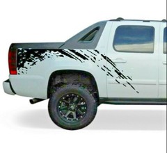 Decal cover side Graphic Sticker bed wrap for Chevrolet Avalanche splash design