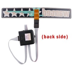 Wanted 5 Star Car Window Glow Panel Electric Marker Lamp LED Light Sticker Flash