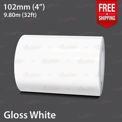 GLOSS WHITE 4″ 102mm Roll PIN STRIPE Car Striping Line TAPE Decal Vinyl Sticker