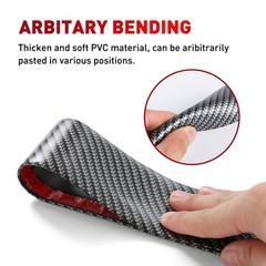 Parts Accessories Carbon Fiber Vinyl Door Car Sill Scuff Plate Sticker Prot 2SET