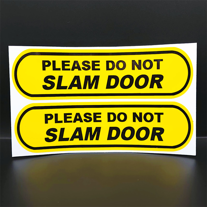 (2) DO NOT SLAM DOOR Decals, Vinyl Stickers, 6 Inches