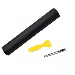 5 FT For BMW Black Matte Vinyl Car Wrap Film Sticker Body Trim with Hand Tools