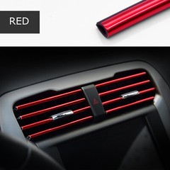 10 PCS Car Interior Air Conditioner Outlet Decoration Stripes Cover Accessories