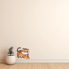 Fat Tiger Series Stickers Vinyl Waterproof Self-adhesive for Window Wall Laptop