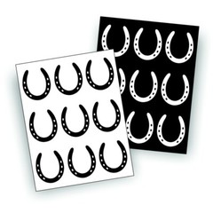 18X Horseshoe Vinyl Decal Sticker for Car Truck Trailer Windshield or Bumper