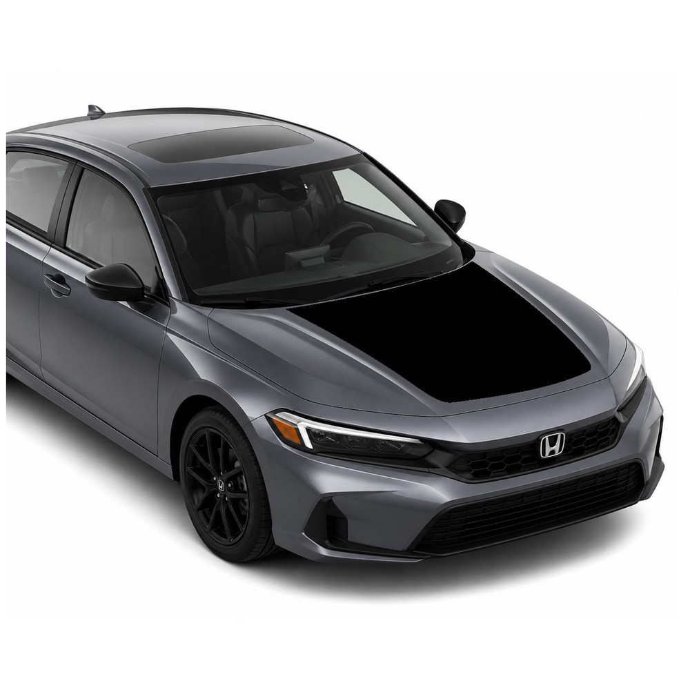 Hood Racing Stripe Decal Graphics Kit – Fits Honda Civic 2016-2021 2022-2026