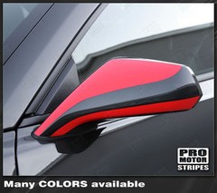 Chevrolet Camaro Side Mirror Highlight Stripes Decals 2014 2015 Pro Motor