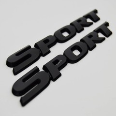2x Matte Black Metal Performance Emblems for Universal Car Customization