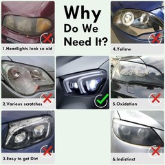 12″x59″ Vinyl Protection Wrap Film For Headlight Taillight Black Yellow Red Blue