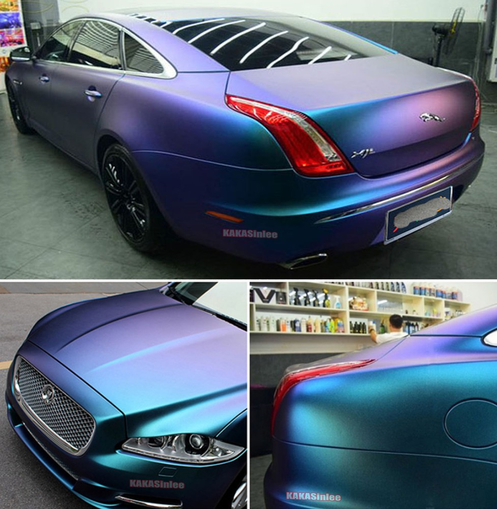 Flexible Entire Car Wrap Satin Chrome Glitter Pearl Metal Vinyl Decal Sticker AX