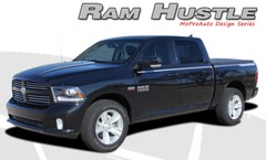 Hustle Hood Spear 5.3 Hemi Side Stripes Graphic Decals fits 2009-2018 Dodge Ram