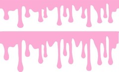 Dripping Vinyl Decal Choose Color 22″ x “2.7” Window Car Sticker Goo Slime Ooze