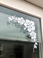 Hibiscus Flowers Vinyl Decal Set 001 for Cars Trucks Suvs Laptop