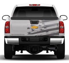 Distressed American Flag Tailgate Side Rear Pickup Truck Graphic Decal Vinyl Bed