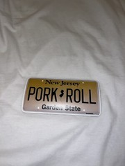 Porkroll License Plate Car Bumper/Fridge Magnet 6×3 Inches New Jersey