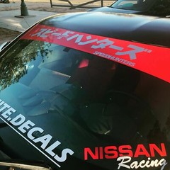 Speedhunter Windshield Banner RED SILVERs