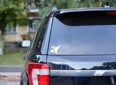 MANTA RAY STYLE DECAL STICKER WHITE COOL SEA STINGRAY SHARK