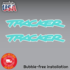 2X GEO TRACKER SET OF 2 DECAL STICKER 3M VINYL PRINTED GRAPHIC LAMINATED Emerald