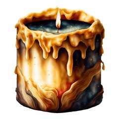 Halloween Sticker (3 Inch) Light Up Your Night With This Spooky Candle !