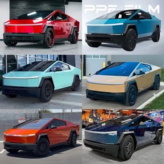 Tesla Cybertruck Full Body PPF PreCut Kit Color Changing Film Wrap Emerald Green